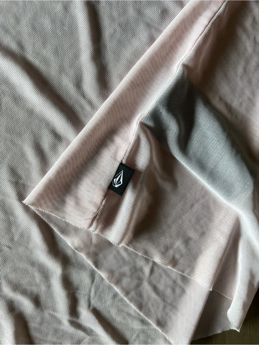 Volcom Sheer light swim pink Coverup Size small